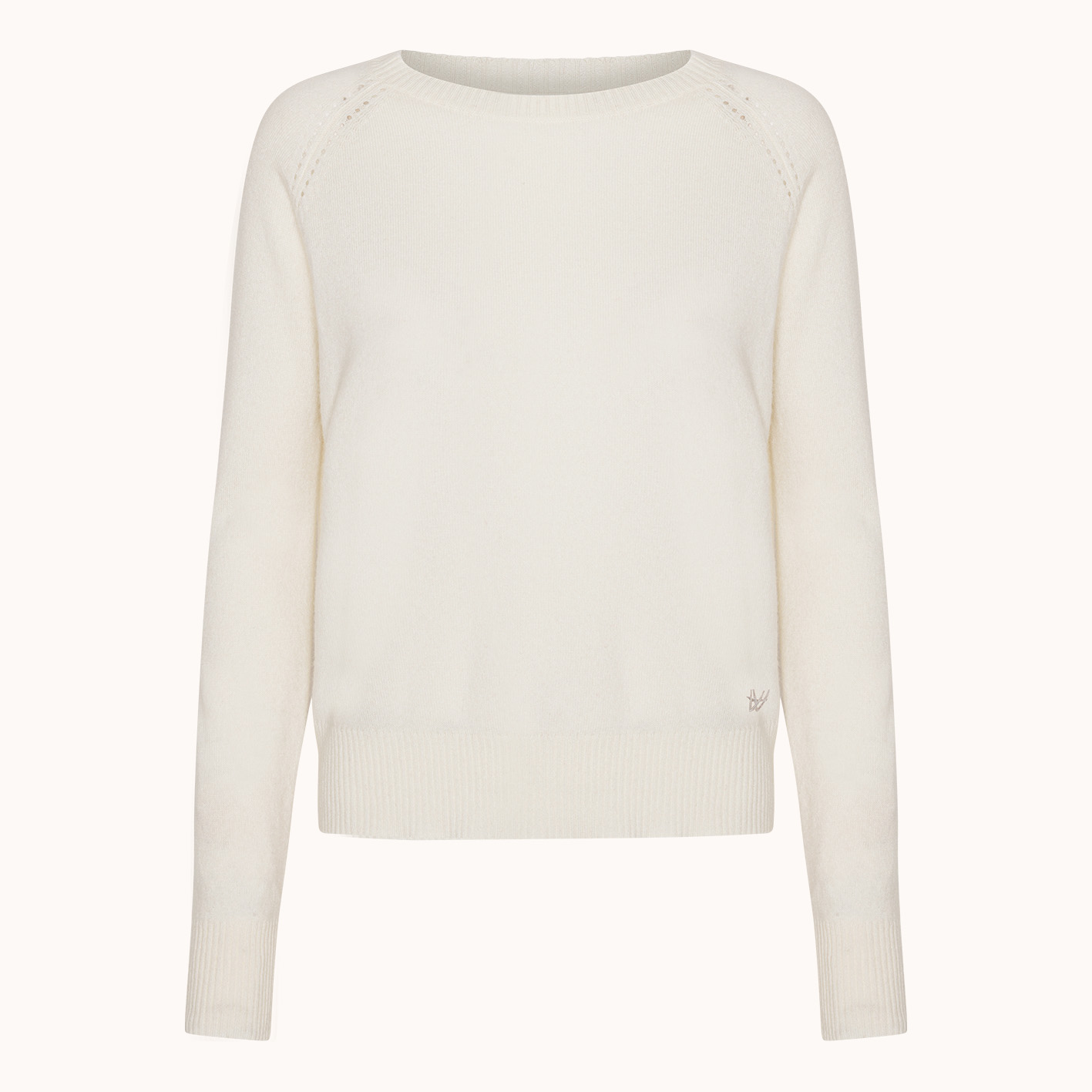 Pearl detailed cashmere sweater from Wuth Copenhagen. 100% superior cashmere sweater.
