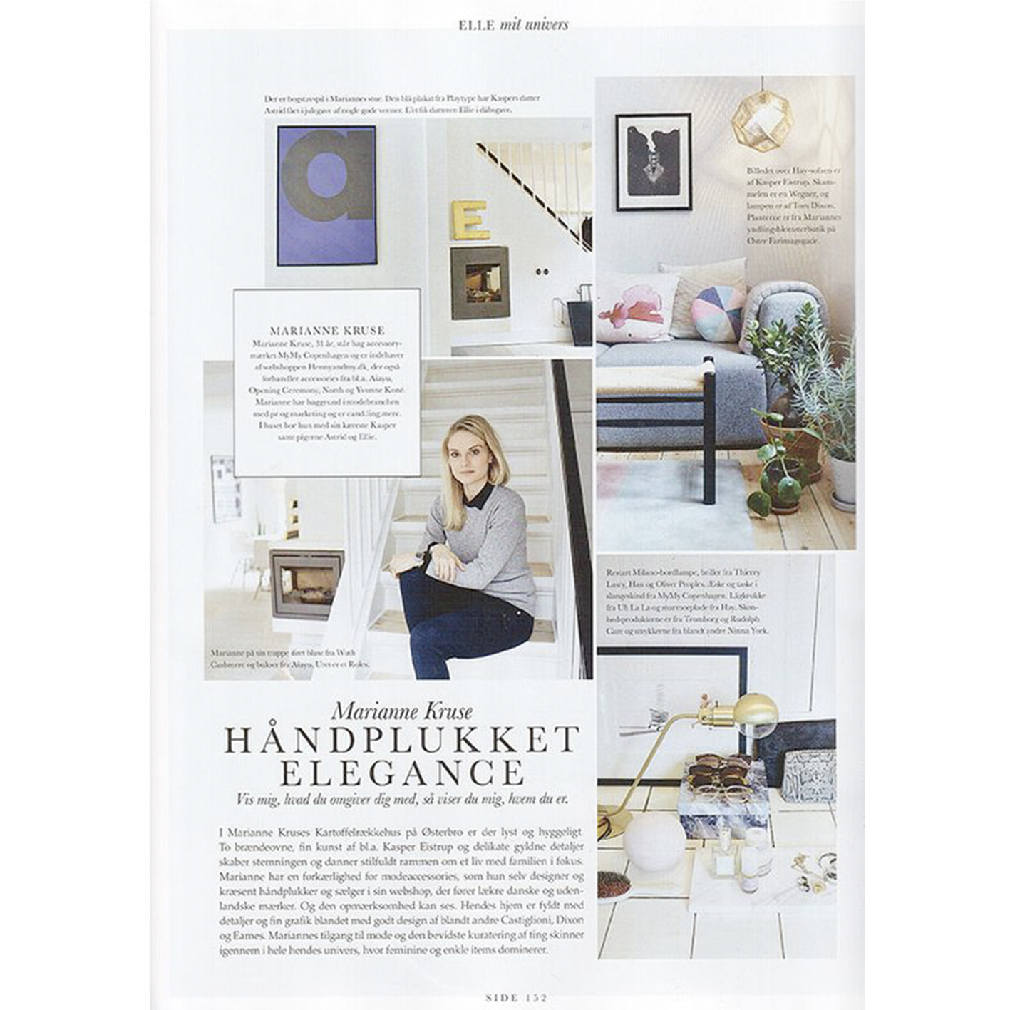 Wuth Cashmere sweater in the danish magazine Elle