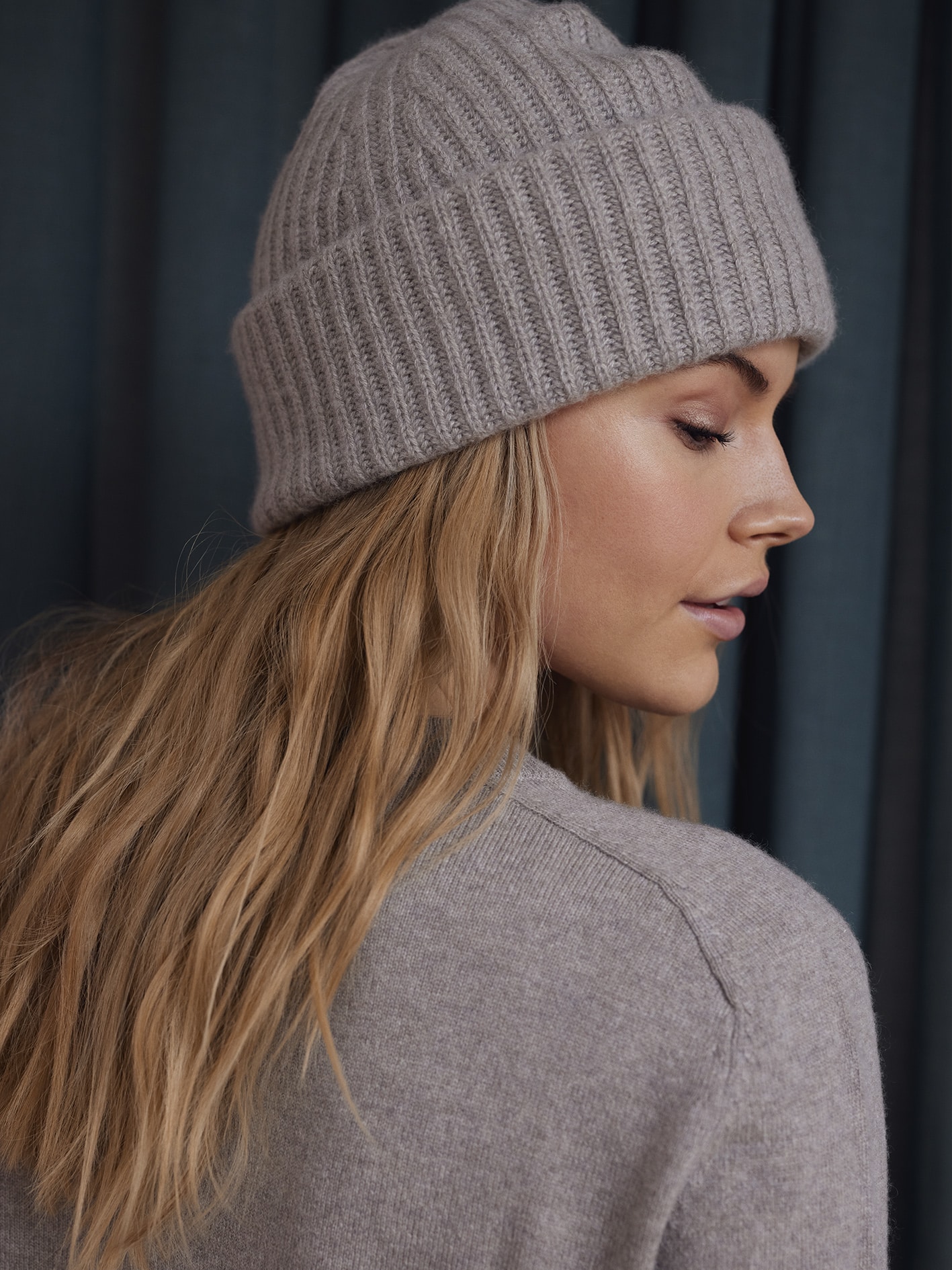 Double folded cashmere beanie from Wuth Copenhagen