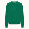 The most delicious cashmere blouse in 100% cashmere. Caroline in a cool Gren color.