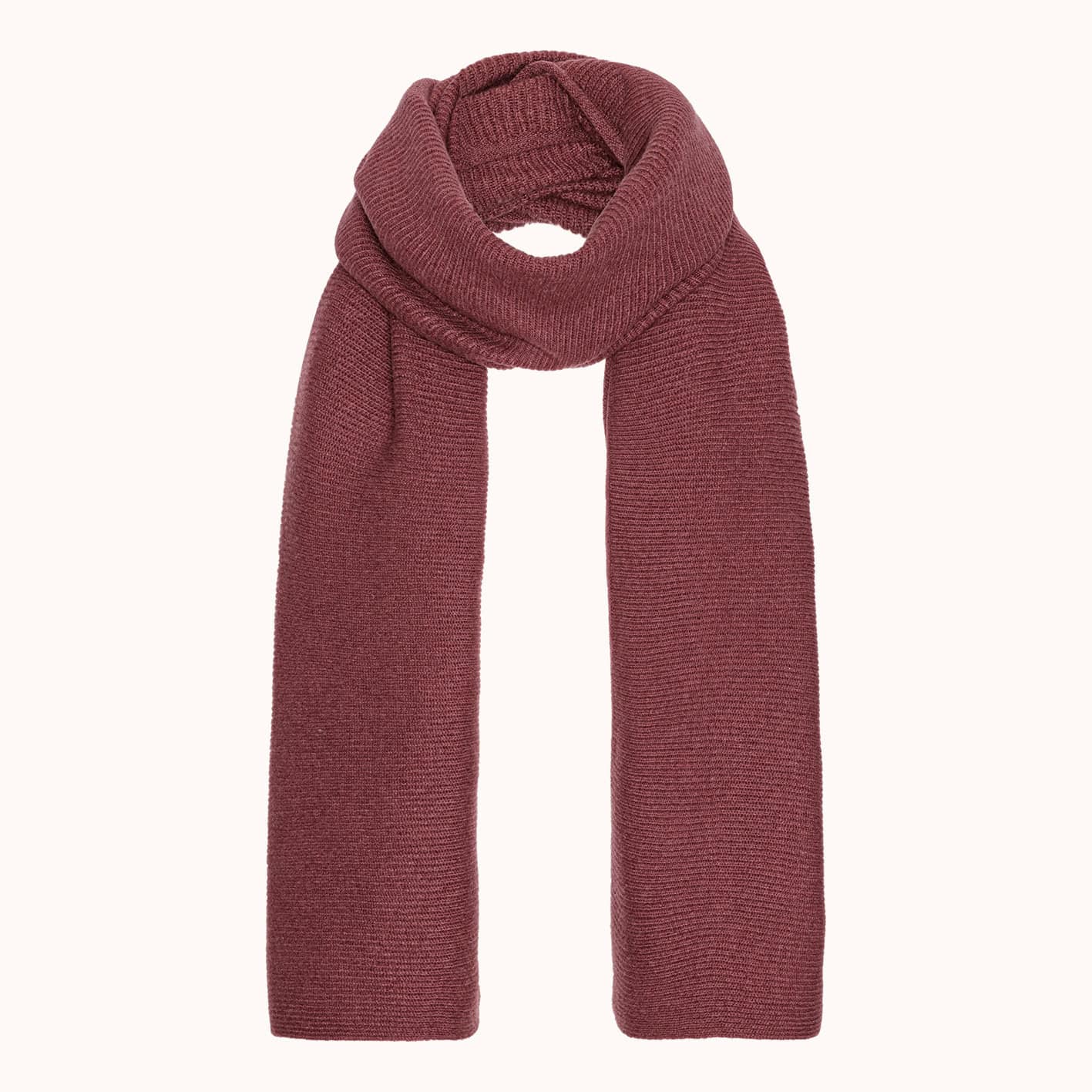 ninna scarf rose wood med lysere baggrund