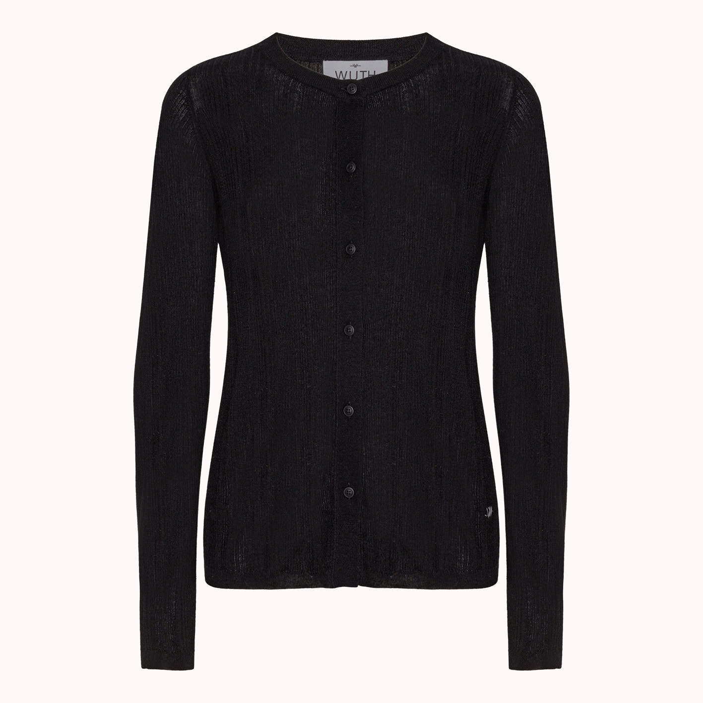 signe cardigan black med lysere baggrund