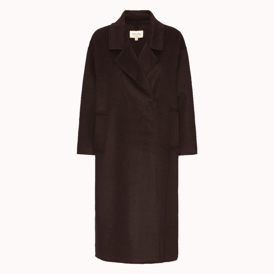 oversize coat brown med lysere baggrund