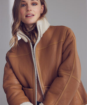 mathilde jacket in sheep's skin.