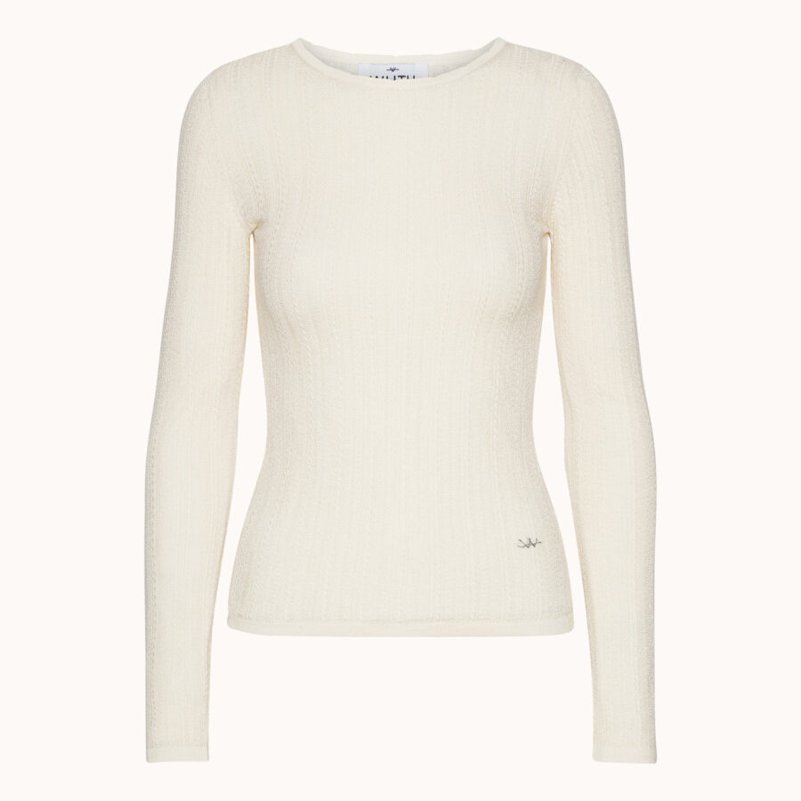 Camille Blouse fra Wuth Copenhagen i 85% silke og 15% cashmere. Blødeste og dejligste kombination.